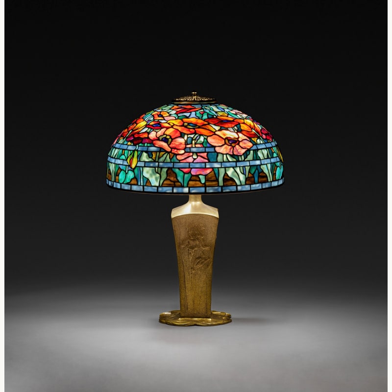 Oriental Poppy Table Lamp